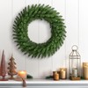Puleo International 24" Mountain View Spruce Artificial Green Christmas Wreath