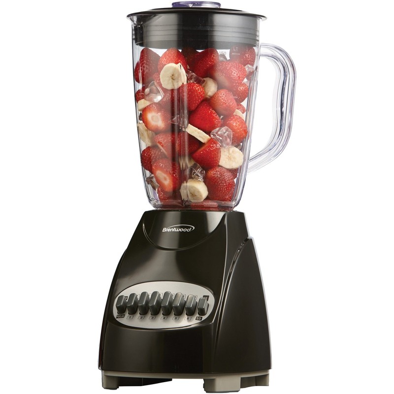 Brentwood Blender 12-Speed, Plus Pulse, Black