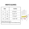 FIORETTO Men Genuine Leather Fingerless Gloves - Punk Half Finger