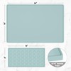 Rnivvi Silicone Coffee Mat, 16" x 24" Waterproof Raised Edge