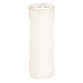 Root Candles Cemetery Prayer Candles for Outdoor Burning in Clear Flame Resistant Plastic Vessels, 1-Count, Memorial