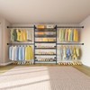 Timate P3 PLUS Closet System, Expandable Wall Mounted Closet with