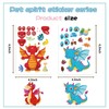 24 Sheets Dragon Stickers Make a Face Dragon Sticker Sheets