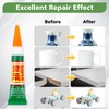 WOUSEDO 48 X 3g Super Glue Clear, Strong Adhesive,Super Glue