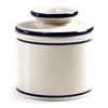 Norpro Glazed Stoneware Butter Keeper,White