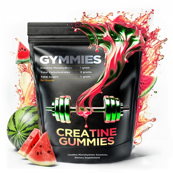 GYMMIES Creatine Monohydrate Gummies - Muscle Growth, Performance, Endurance -
