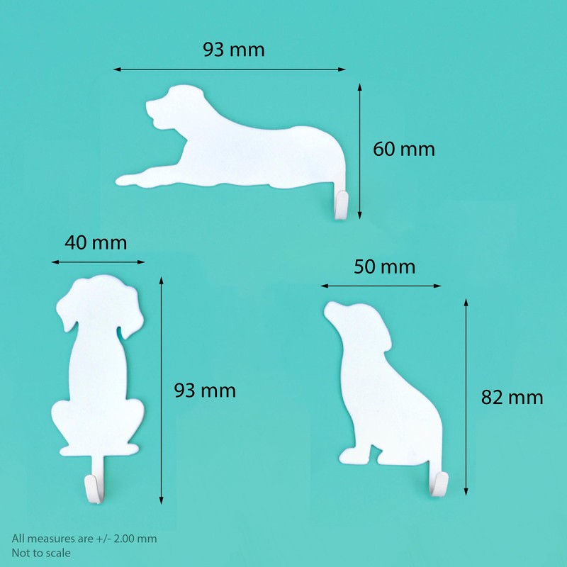 Suck UK Dog Hooks | Dog Keyholders | Novelty Gift