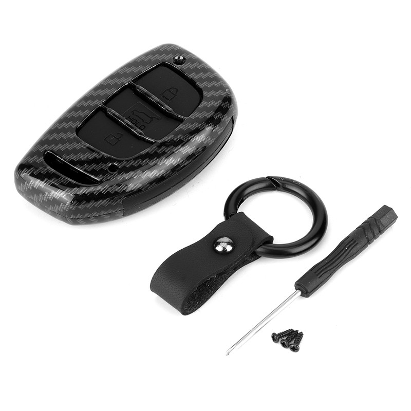 3-Button Carbon Fiber Remote Key Case Cover Accessory Fit for