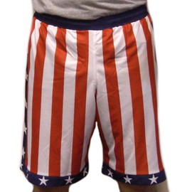 Rocky Balboa/Creed American Flag Shorts, Multicolor, Small