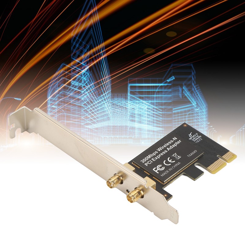 PCIE Ethernet Card Adaptive High Speed 300M PCIE Wireless Ethernet