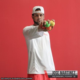 PowerNet Micro 2" Weighted Training Balls 6 Pack | You Choose from 4 Weights | Enhance Hand-Eye Coordination | Undersized Golf Ball Size | Improve Technique and Form (5.5 Oz - Green)