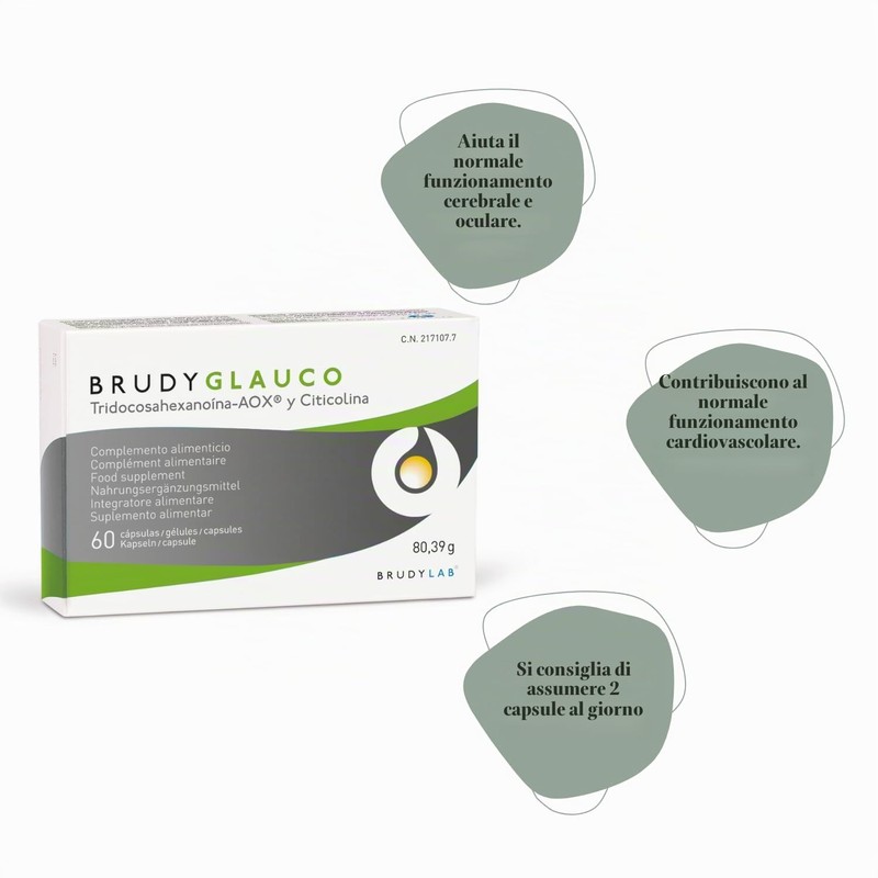 Brudy Glauco Integratore alimentare con acidi grassi omega-3 arricchito con