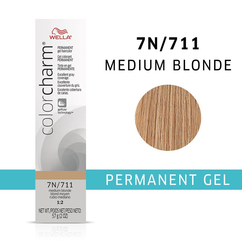 Wella Color Charm Gel, 711/7N Medium Blonde, 2 Ounce