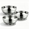 CAMBUY Stainless Steel Cereal Bowls 3 Pack 40 Oz Double