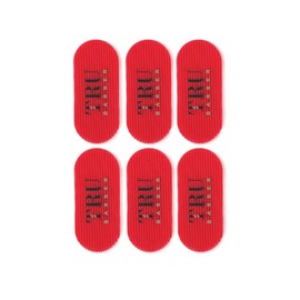 TRU BARBER Hair Grippers for Men and Women 6pcs Bundle - Salon and Barber, Hair Clips for Styling, Sectioning, Cutting and Coloring, Nonslip Grips, Hair holder (Red)