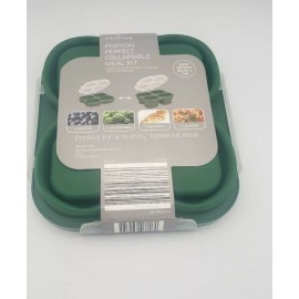 CROFTON PERFECT PORTION COLLAPSIBLE MEAL KIT 1 CUP WITH 4 SECTIONS. BPA FREE