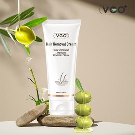 VGO Ultimate Hair Removal Cream: Organic, Gentle, and Confidence-Boosting for Radiant Skin, 120ml/4.6oz-A Body Care Wax Jojoba Moisturizer Olive Unisex Wipe Comfort Cosmetic - Colour: Two units