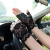 JOLINTAL Lace Gloves, Pretty Long Black Gloves and Short Lace
