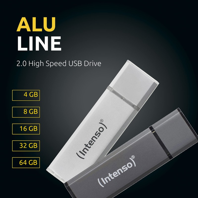 Intenso Alu Line 2x 32 GB USB 2.0 Flash Drive