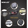 WOWLED Wiring Harness Switch Relay Kit for Connecting 2 LED