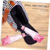 BESPORTBLE Creative Floral Transparent Folding Umbrella Compact Travel Umbrella with