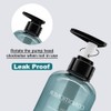 3 Pack Refillable Shampoo and Conditioner Bottles, 300ml Plastic Empty