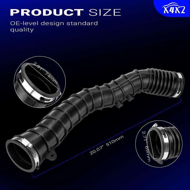 1L5Z9B659BA Air Intake Outlet Hose With Clamp For 1998-2003 Ford