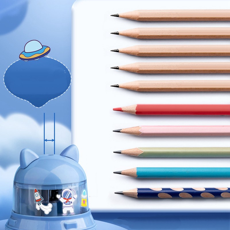 Electric Pencil Sharpener Cartoon Battery Powered Electric Pencil Sharpener for