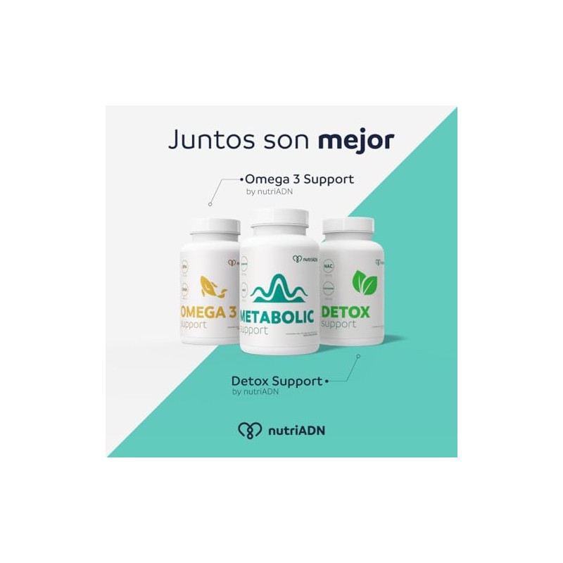 nutriADN – Metabolic Support con Berberina Aristata, EGCG y Picolinato