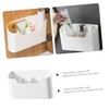 OHPHCALL 1Set Hanging Storage Basket Wall Mounted Organizer Box for