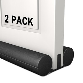 2 Pack Large Door Draft Stopper,Under Door Sweep for Bottom of Door,Weather Stripping Door Seal,Noise Stopper,Garage Window Blocker Noise Cold Air Insulation,Draft Guard