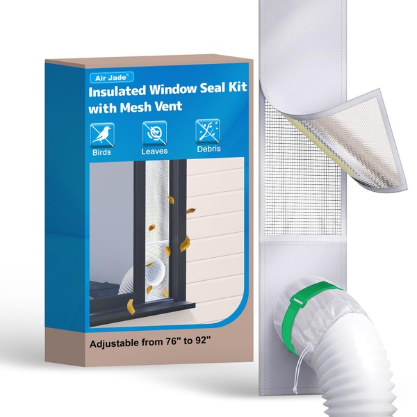 Air Jade Portable Air Conditioner Sliding Door Vent Kit, Insulated