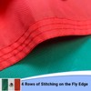 FLAGWIN Mexican Flags 12"X18" Embroidered Mexico Nautical Flag Boat Banner,