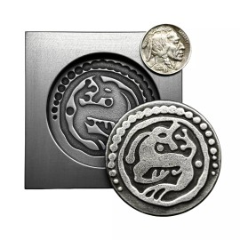 Timeless Foundry Anglo-Saxon “FANTASTIC MONSTER” (Silver Sceat) [700’S A.D.] - Graphite Coin Mold