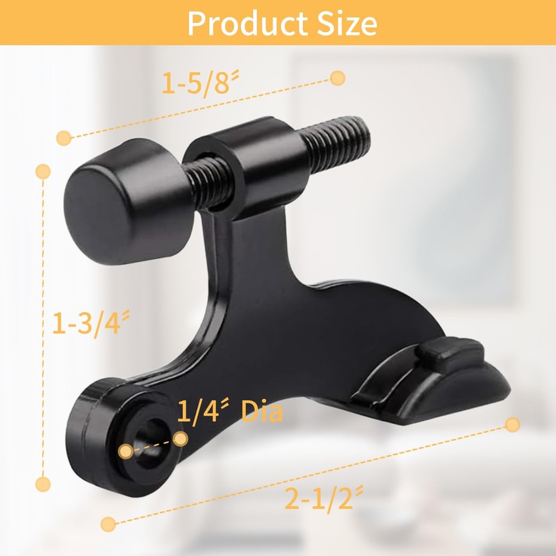 Door Stoppers 5 Pack Hinge Pin Door Stops, Adjustable Door