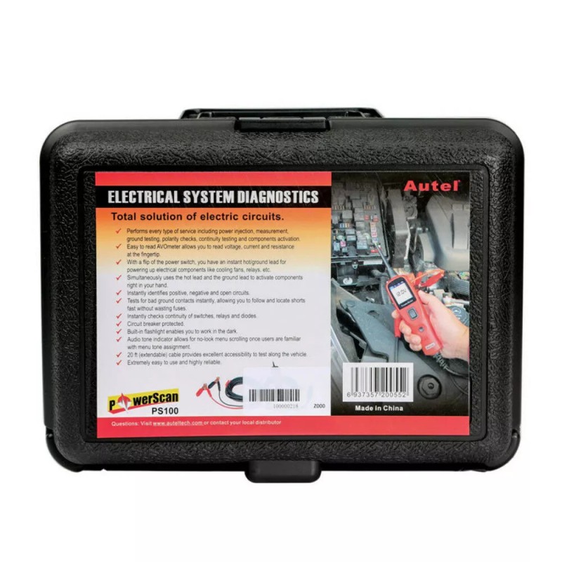 Autel PowerScan PS100 Electrical System Scanner Auto Circuit Tester Tool