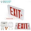 ENJVVS Red Dual-Sided LED Emergency Exit Sign with Battery Backup,UL