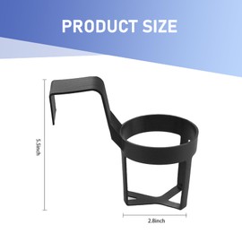 Titgoes 2 PCS Car Cup Holder, Portable & Anti-slip & Anti-friction Design, In-car Storage for Drinks Phone Tea Cup during Driving, Universal for Most Vehicles (Black #12)