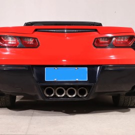 car-king888 Steel Rear Fog Light Cover Grille Protect Trim Auto Part For Corvette C7 2014-19