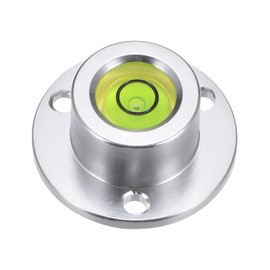 HARFINGTON Round Bubble Level 22.5x10mm Mini Circular Bullseye Spirit Levels for Leveling Camera Tripod Telescope Workshop Turntable Pictures Frame, Green