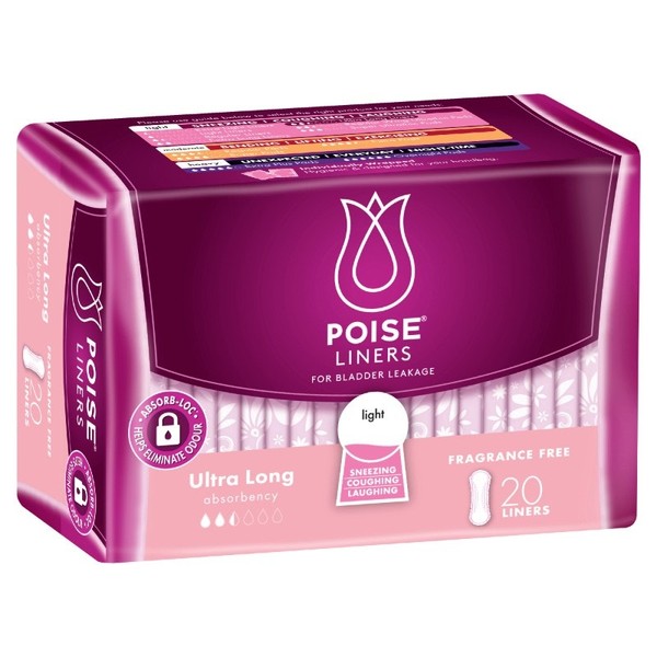 Poise Liners Ultra Long X 20