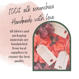 Handmade hair scrunchies for women's hair - ballet hair accessories: jumbo scrunchie by IMEL Studio- Ruby Curl IMEL Studio scrunchie (100% silk)