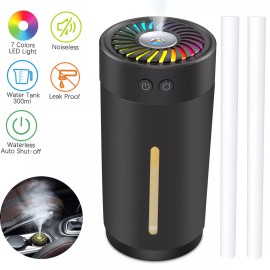 Dodocool Humidifier 300ml Mini Ultrasonic USB Humidifier with 7 Colors LED Q2B7