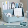 5-Section Office Desk Organizer for Stationery - Large Capacity Desktop