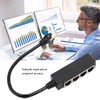 Adaptador RJ45 Cable Divisor Ethernet - 1 a 4 Puntos,