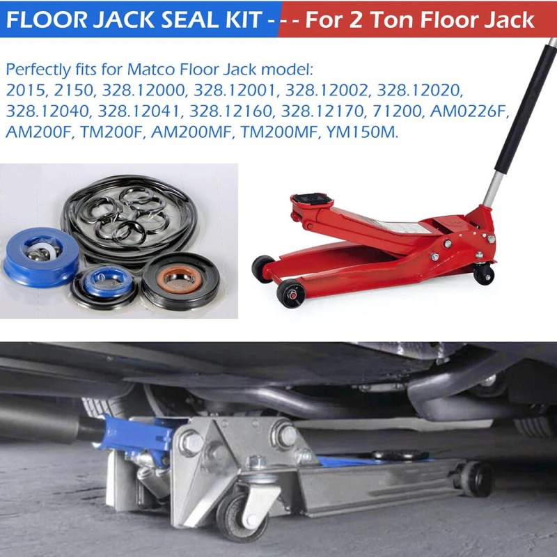 Unbranded AM200F Upgraded Hydraulic Floor Jack Seals Repair Kit For