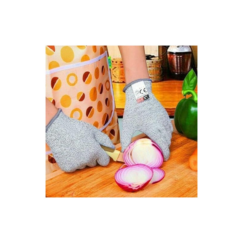 PISAU (IMPROVED) Cut Resistant Gloves with Secure-Grip Microdots and Level