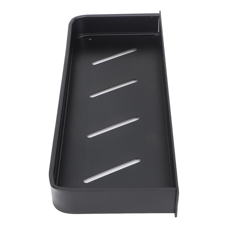 Shower Caddy Wall Mount Shelf with Hooks Space Aluminium Large
