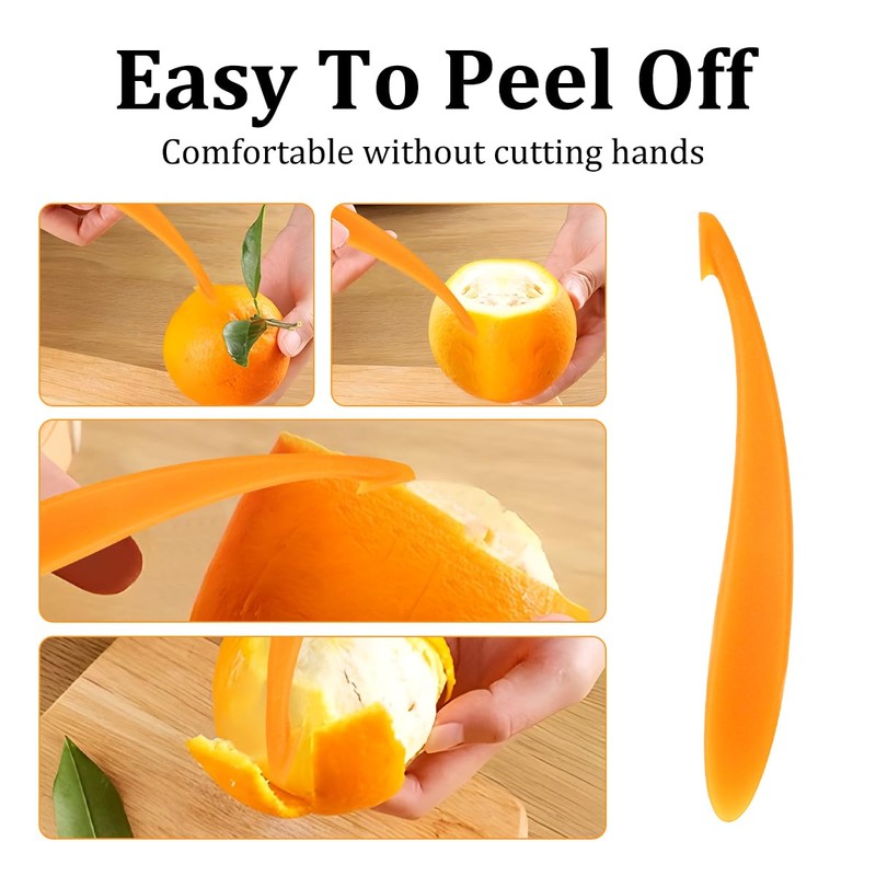 2 Pcs Orange Peeler, Citrus Opening Tool, Simple Long Handled