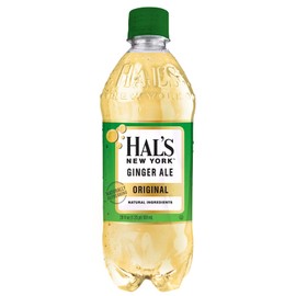 Hal's New York Original Ginger Ale, 20 Fl Oz Bottles (Pack of 24)